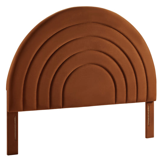 Solana Arched Performance Velvet King Headboard