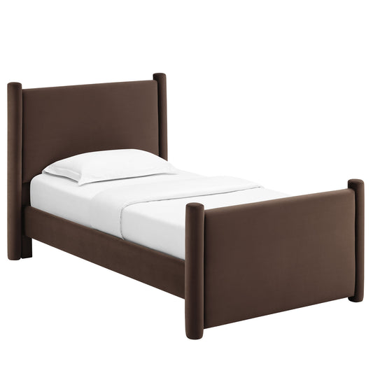 Rael Performance Velvet Twin Platform Bed by Modway MOD-7173-CHB