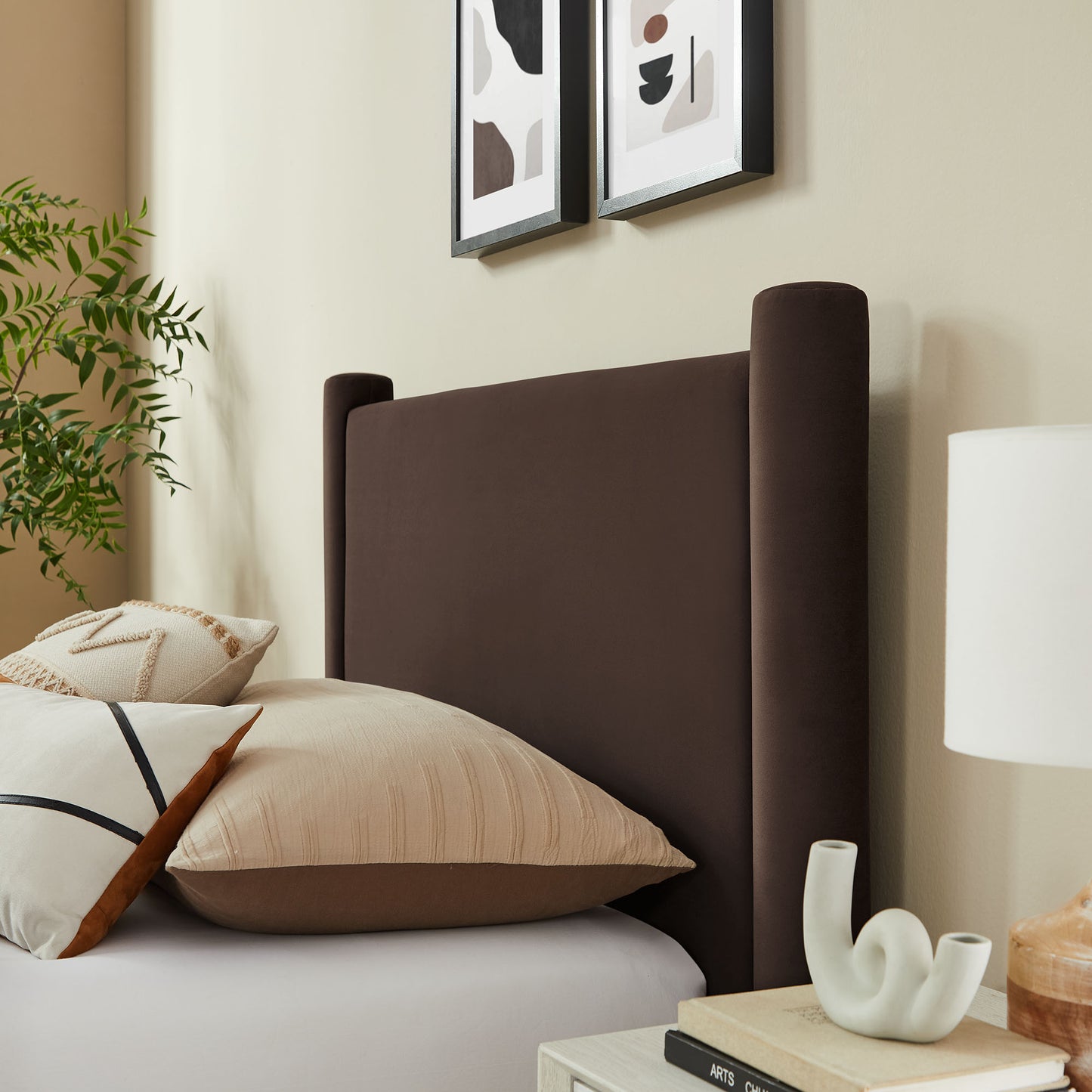 Rael Performance Velvet Twin Platform Bed by Modway MOD-7173-CHB