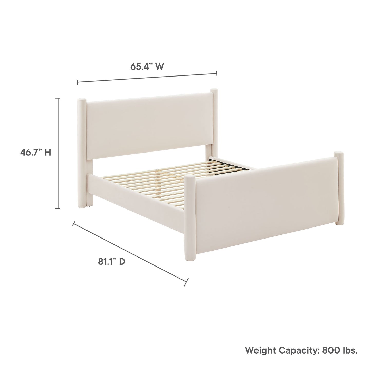 Rael Performance Velvet Full Platform Bed by Modway MOD-7174-ALA