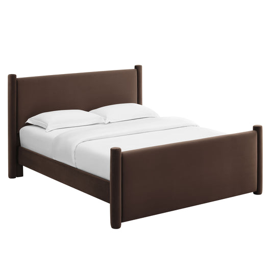 Rael Performance Velvet Platform Bed by Modway