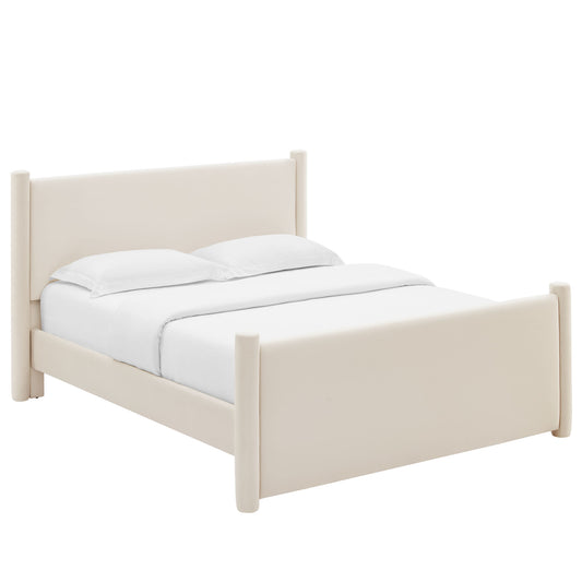 Rael Performance Velvet King Platform Bed