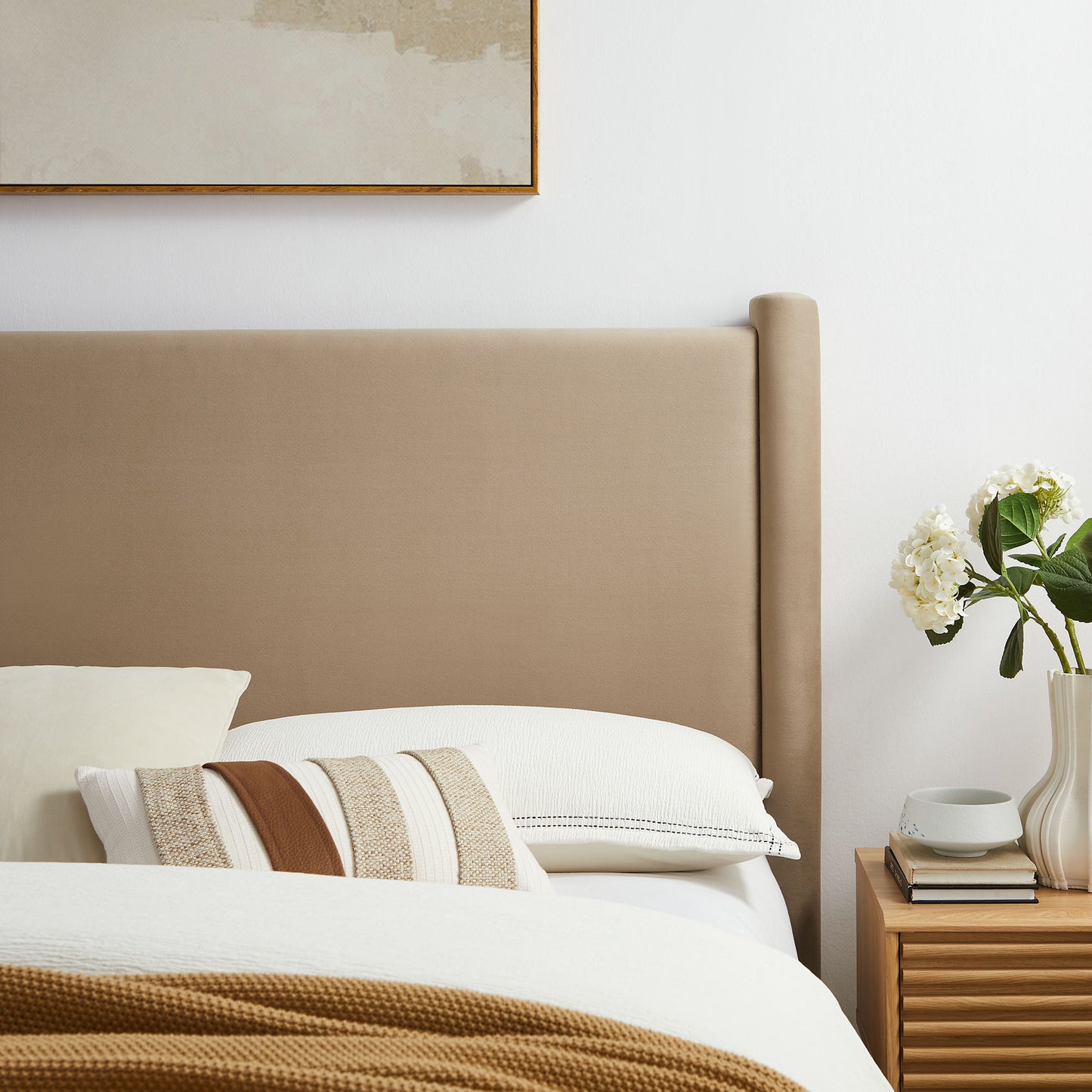 Rael Performance Velvet Headboard by Modway - Full, King, Queen, Twin Options