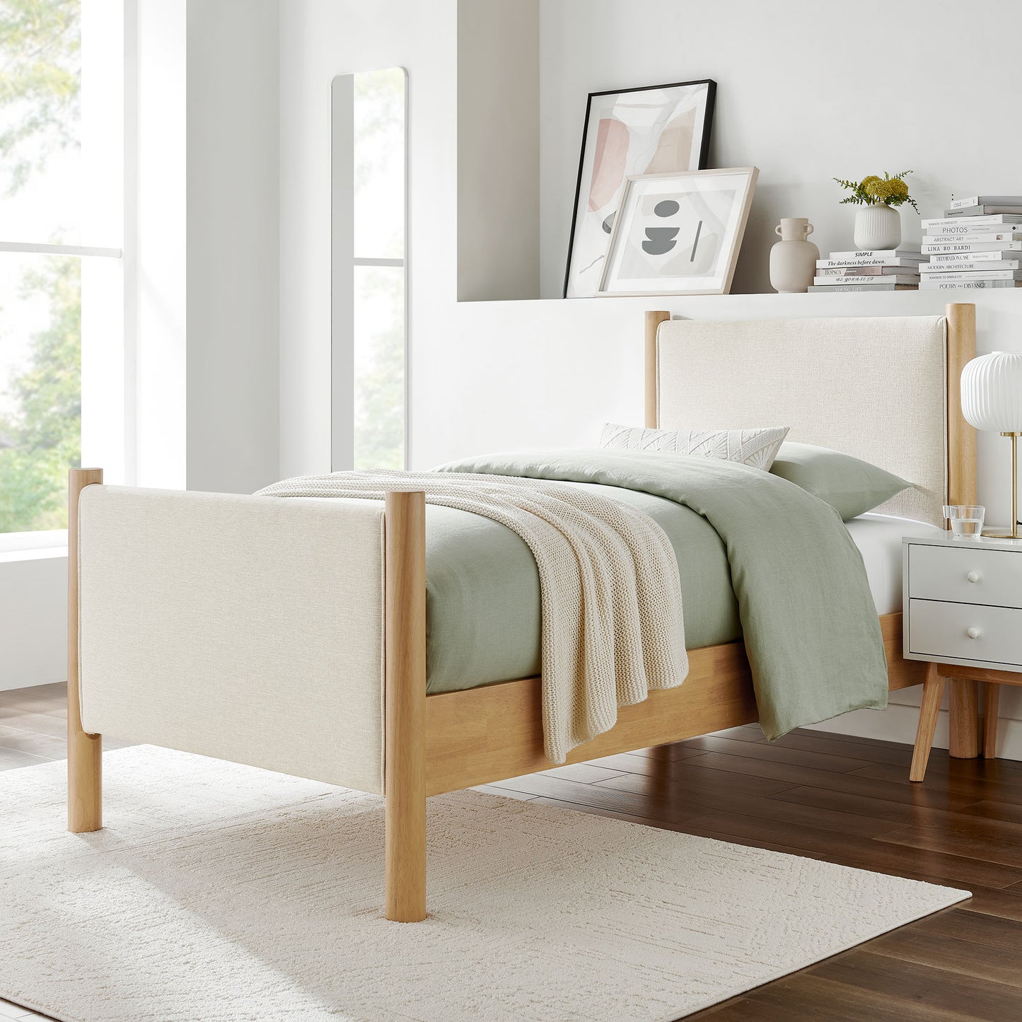 Maven Fabric Upholstered Platform Bed by Modway