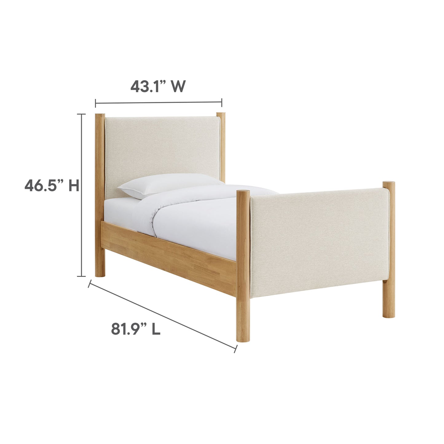 Maven Fabric Upholstered Platform Bed by Modway