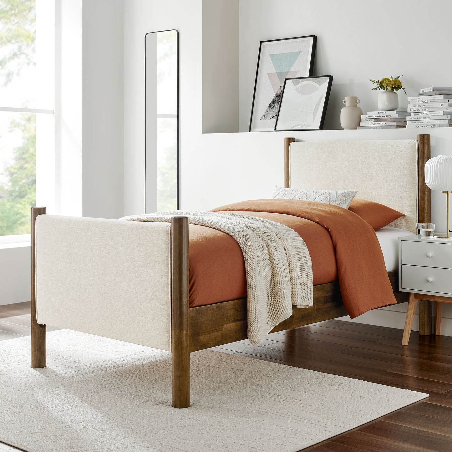 Maven Fabric Upholstered Platform Bed by Modway