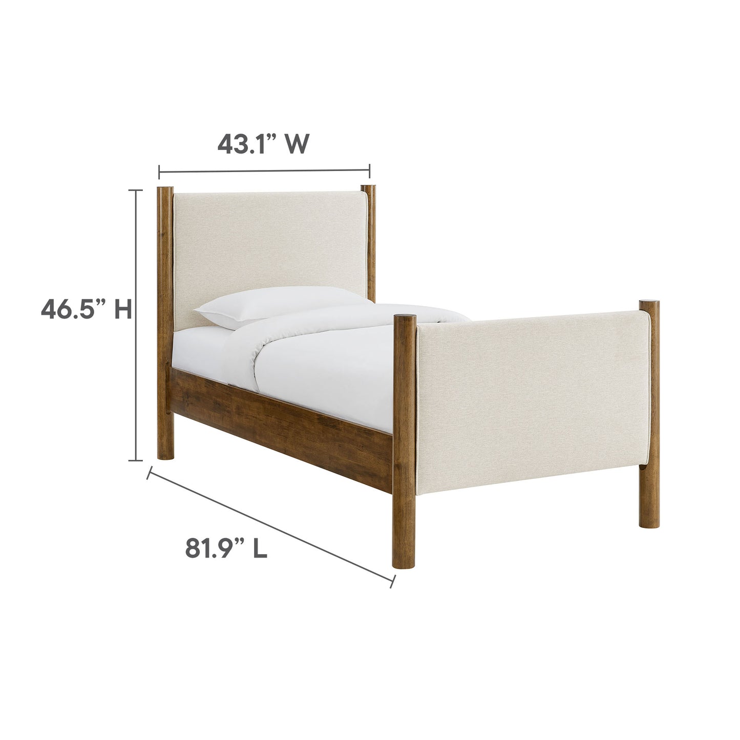 Maven Fabric Upholstered Platform Bed by Modway