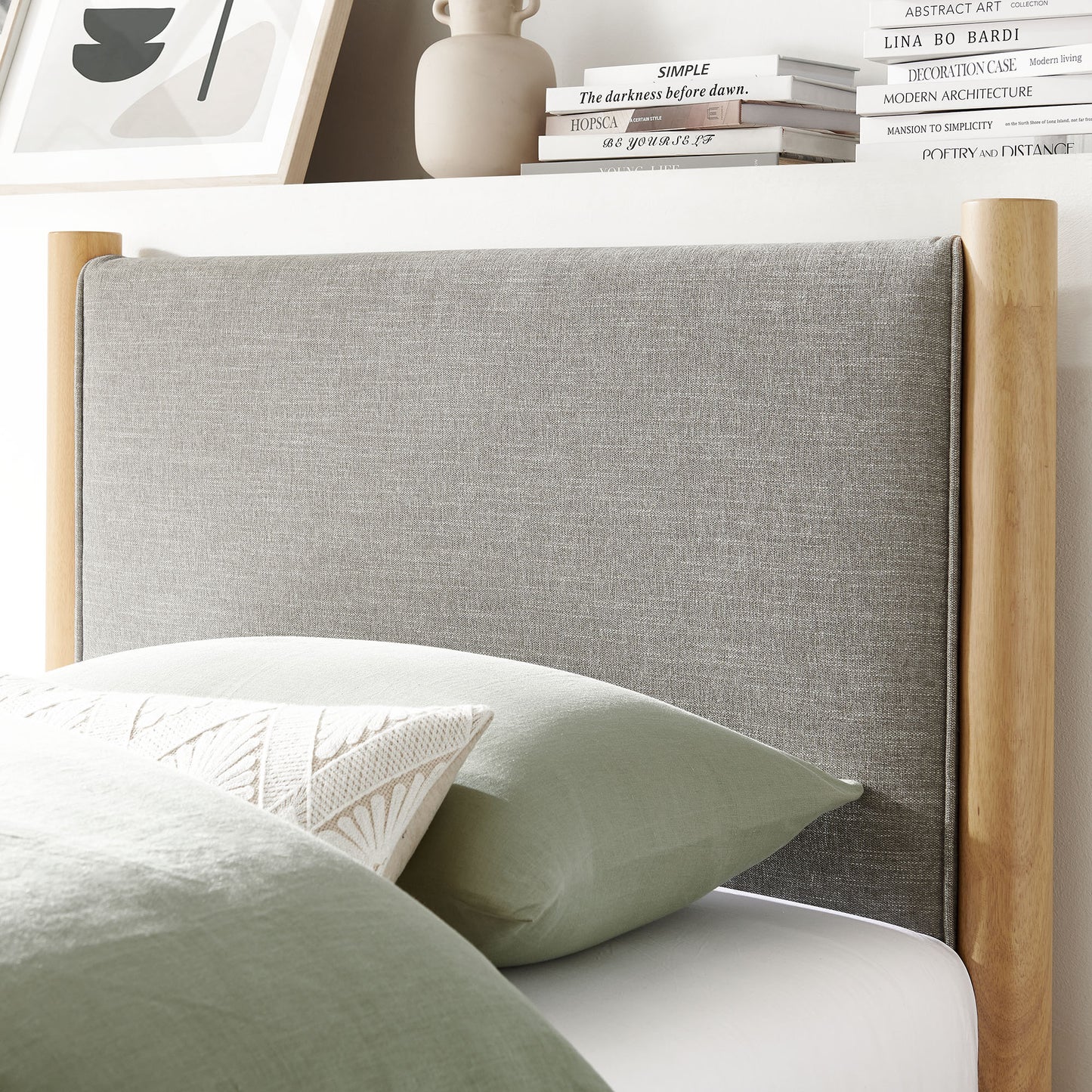 Maven Fabric Upholstered Platform Bed by Modway