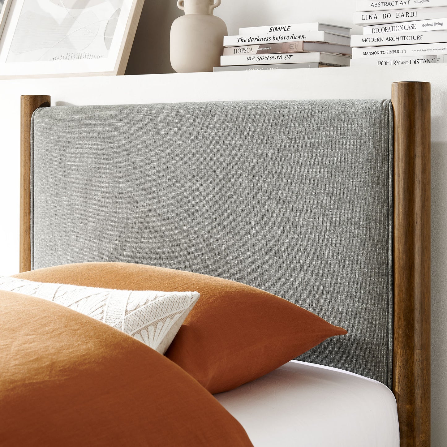 Maven Fabric Upholstered Platform Bed by Modway