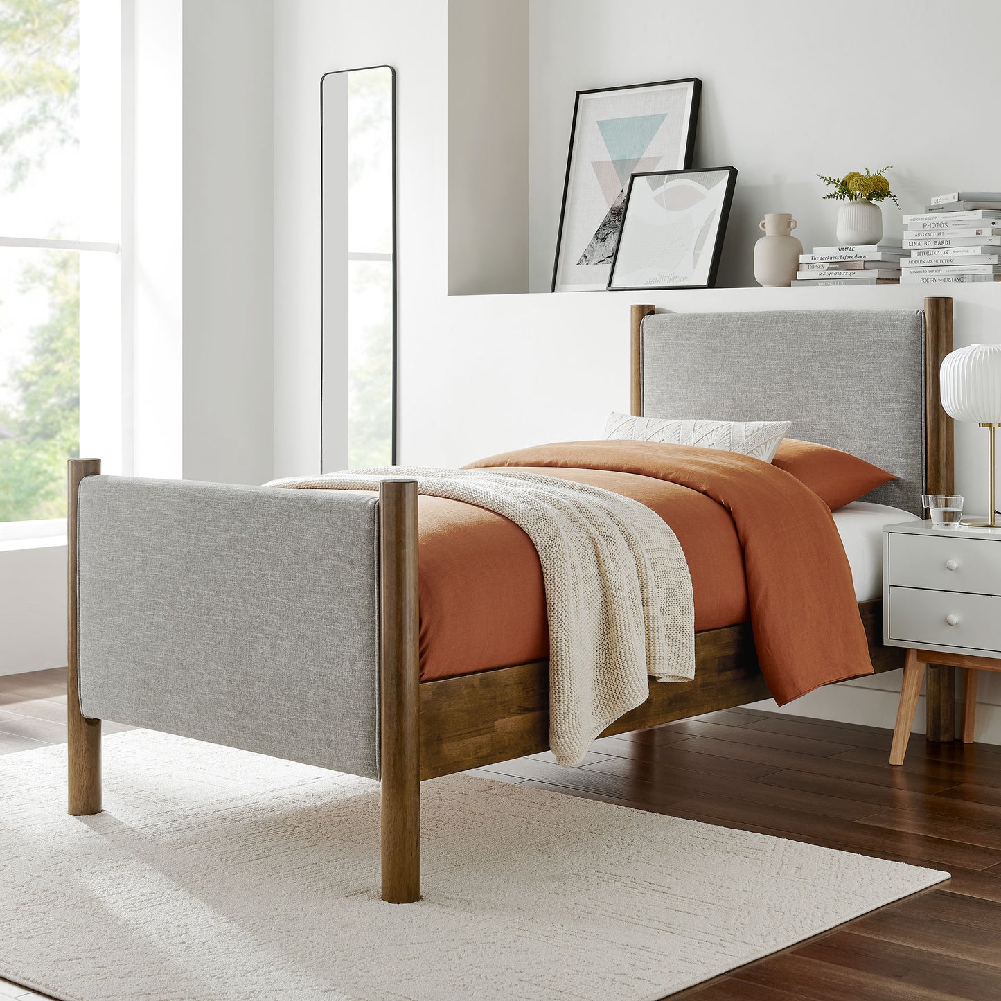 Maven Fabric Upholstered Platform Bed by Modway