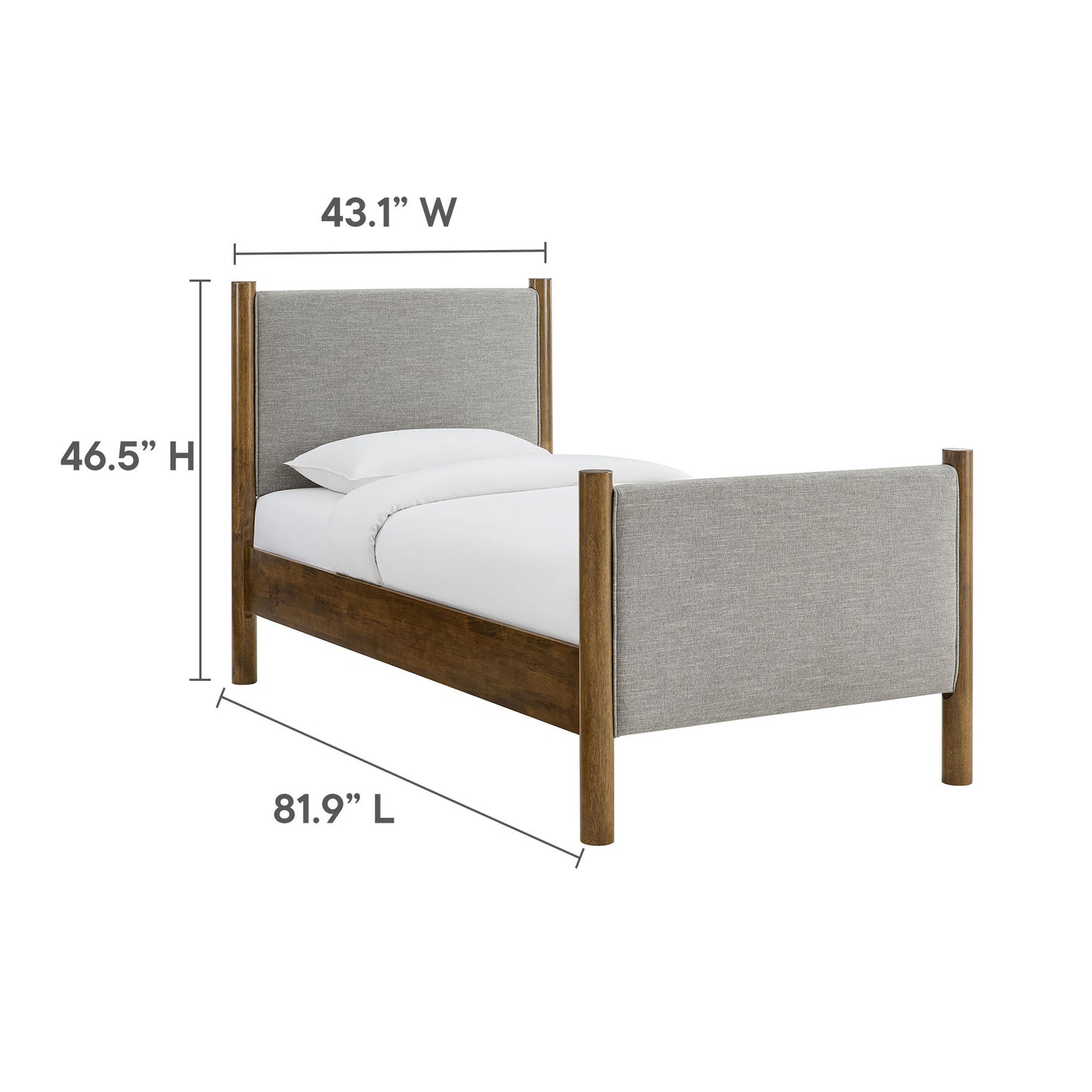 Maven Fabric Upholstered Platform Bed by Modway