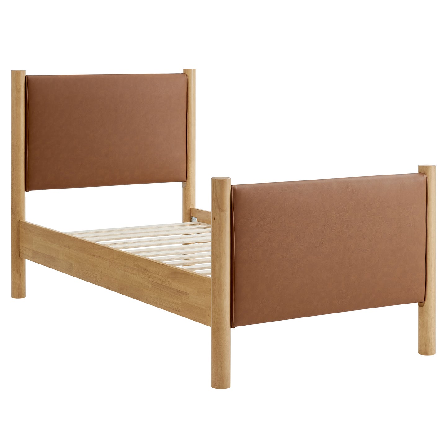 Maven Vegan Leather Upholstered Platform Bed