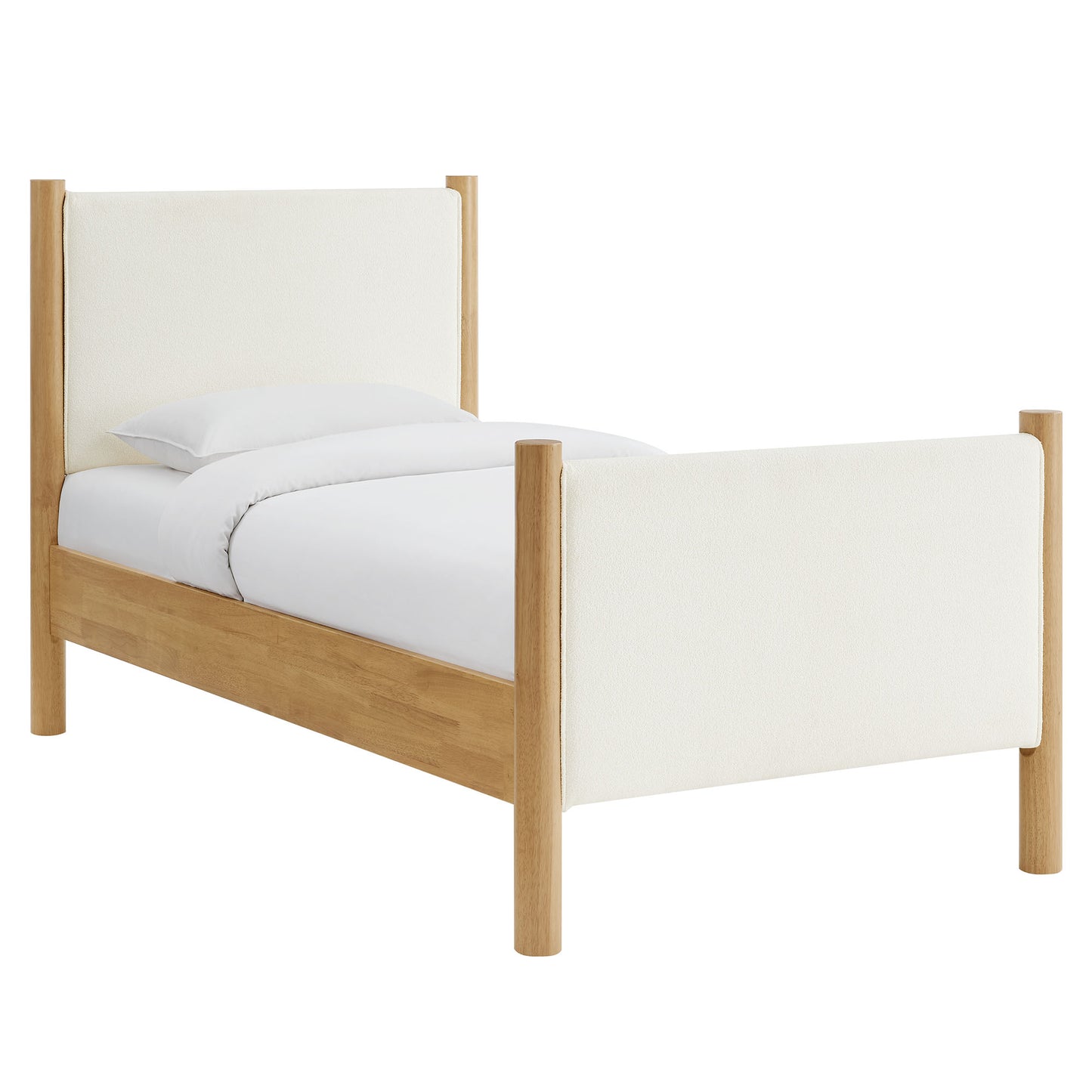 Maven Boucle Upholstered Platform Bed by Modway