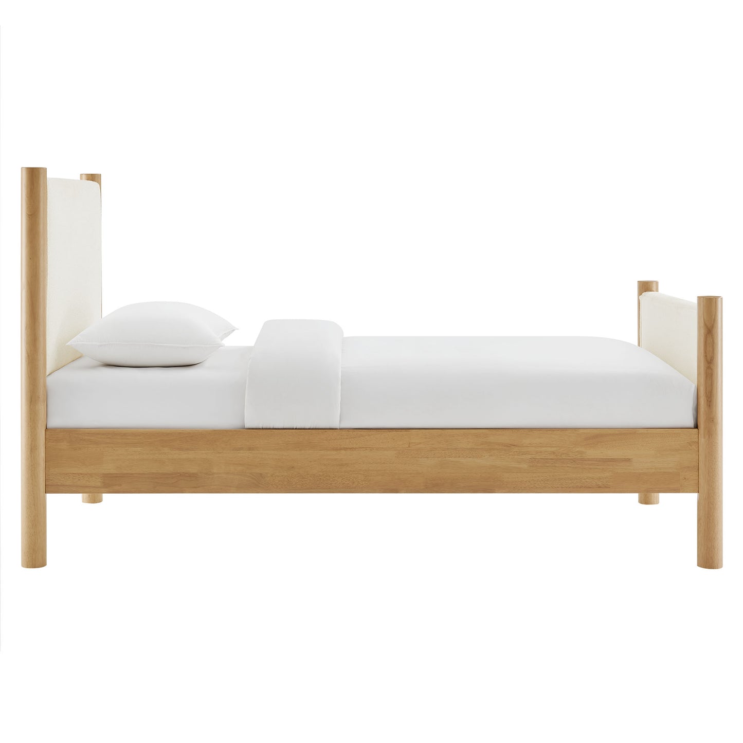 Maven Boucle Upholstered Platform Bed by Modway