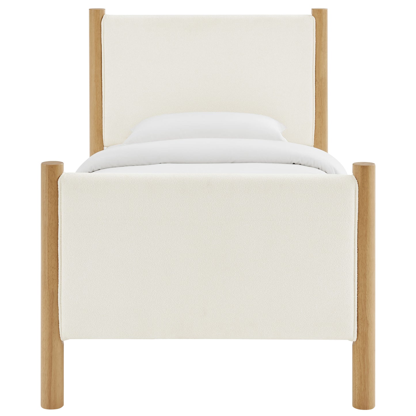 Maven Boucle Upholstered Platform Bed by Modway