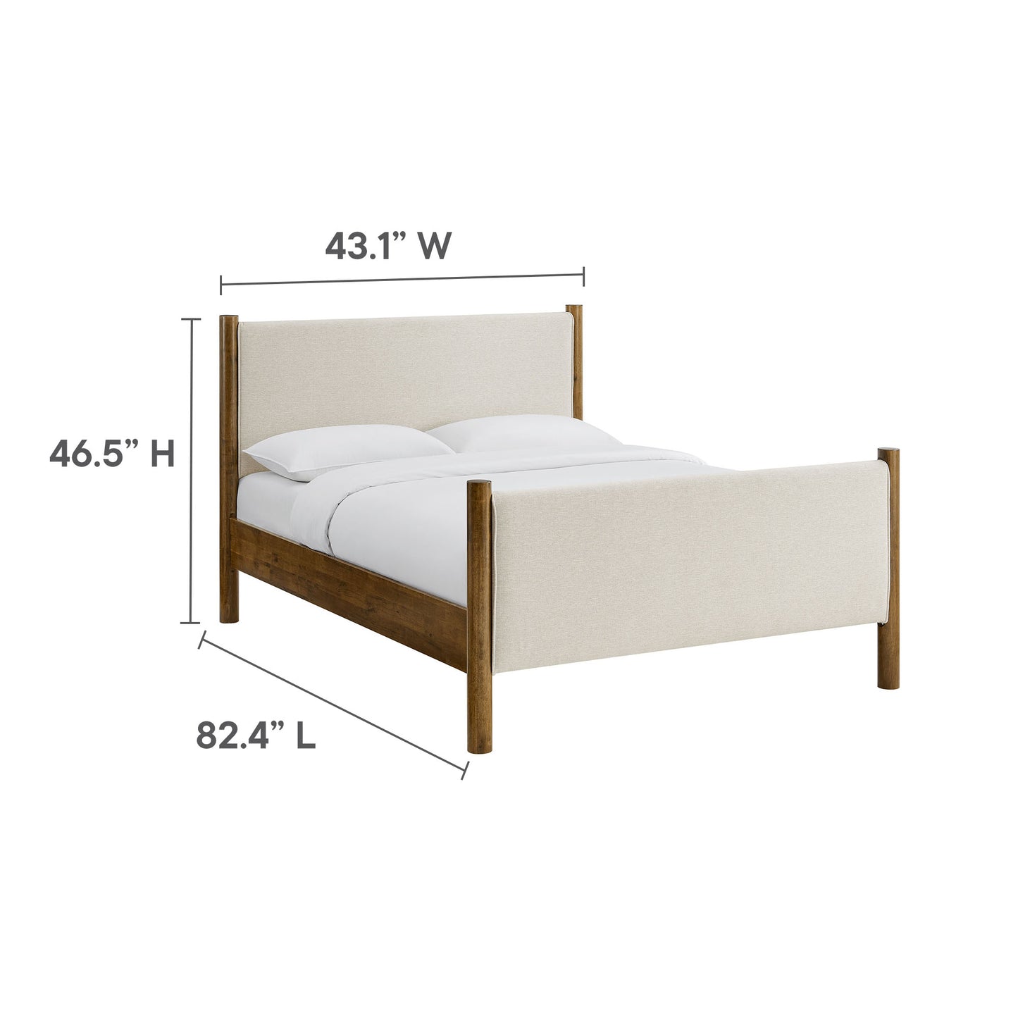 Maven Fabric Upholstered Platform Bed by Modway