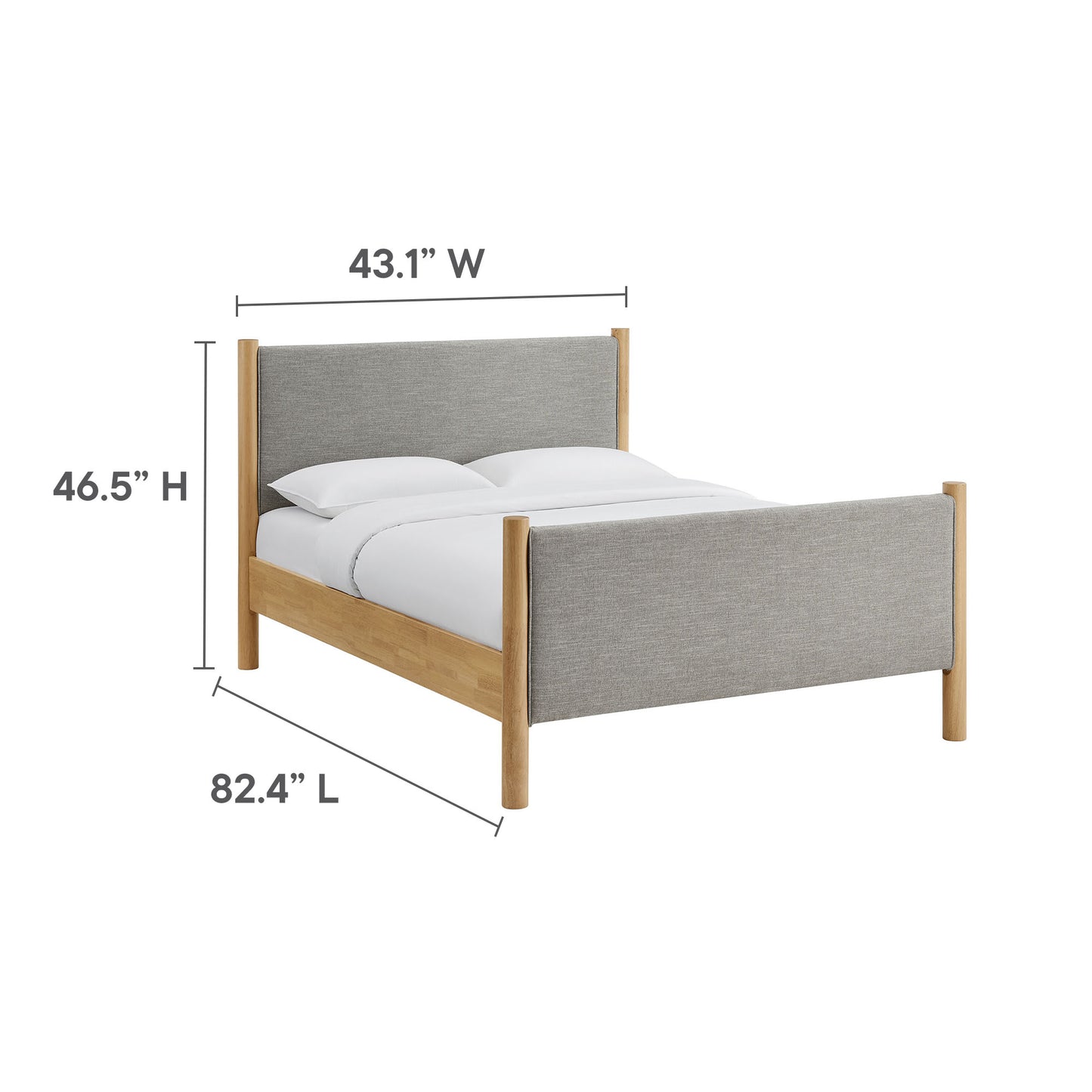 Maven Fabric Upholstered Platform Bed by Modway