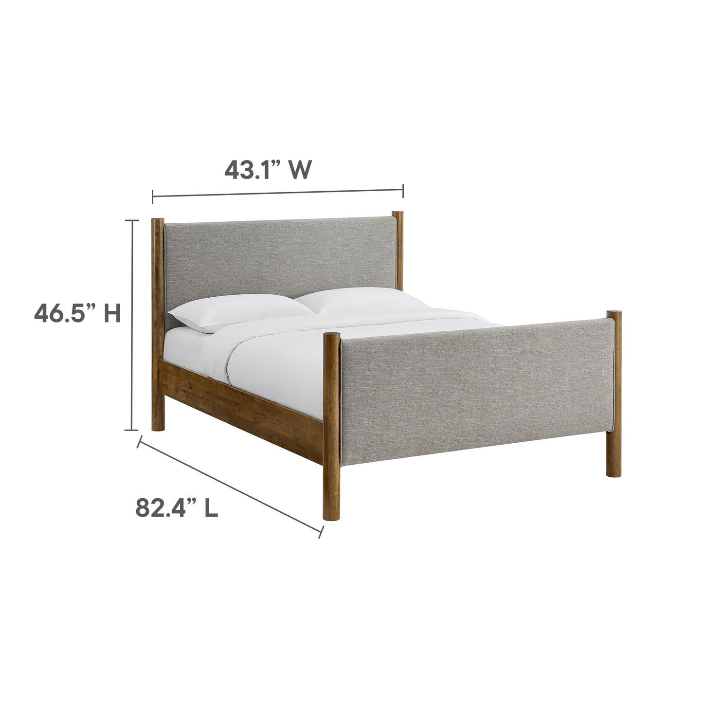 Maven Fabric Upholstered Platform Bed by Modway
