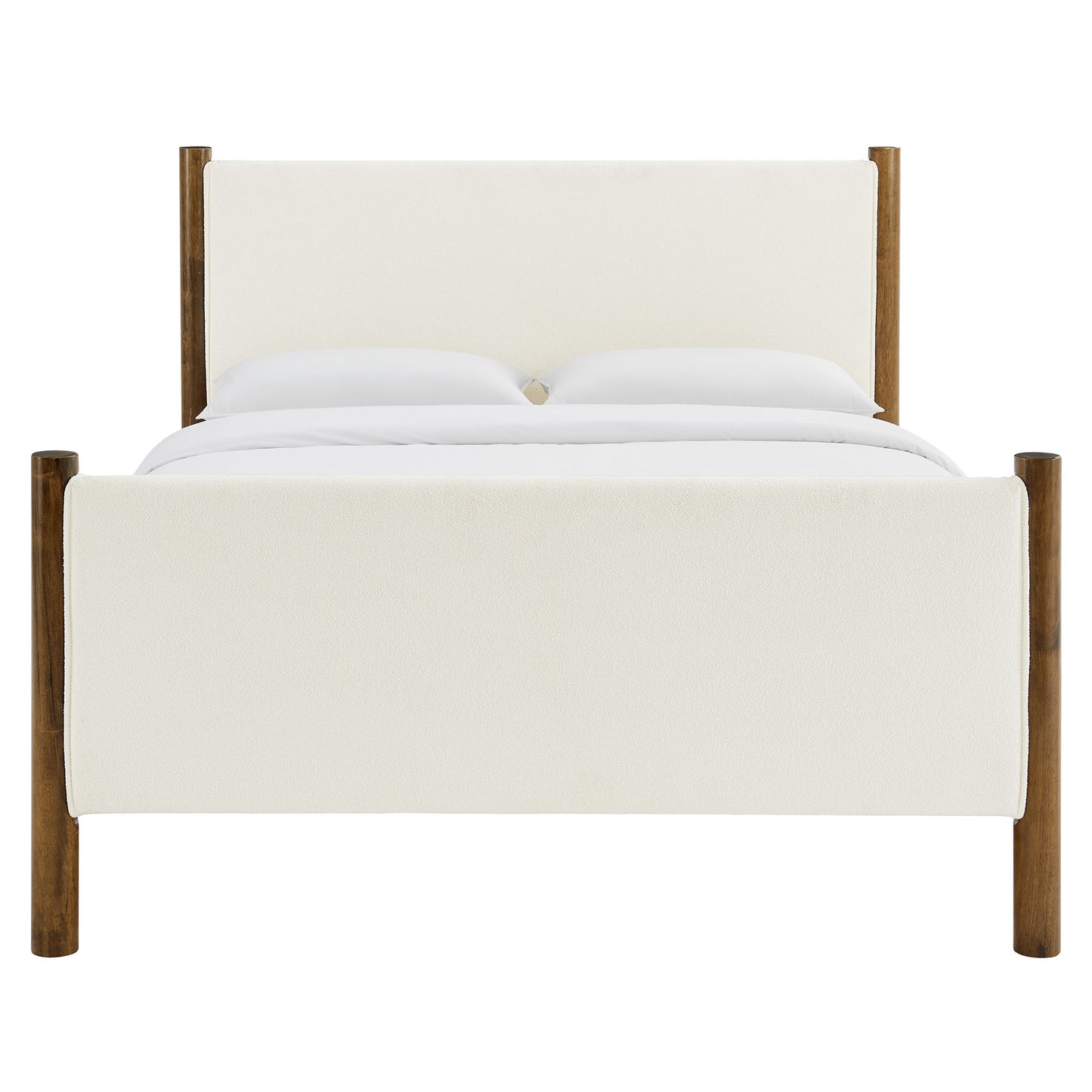 Maven Full Size Boucle Upholstered Platform Bed by Modway MOD-7188-FEA-WAL