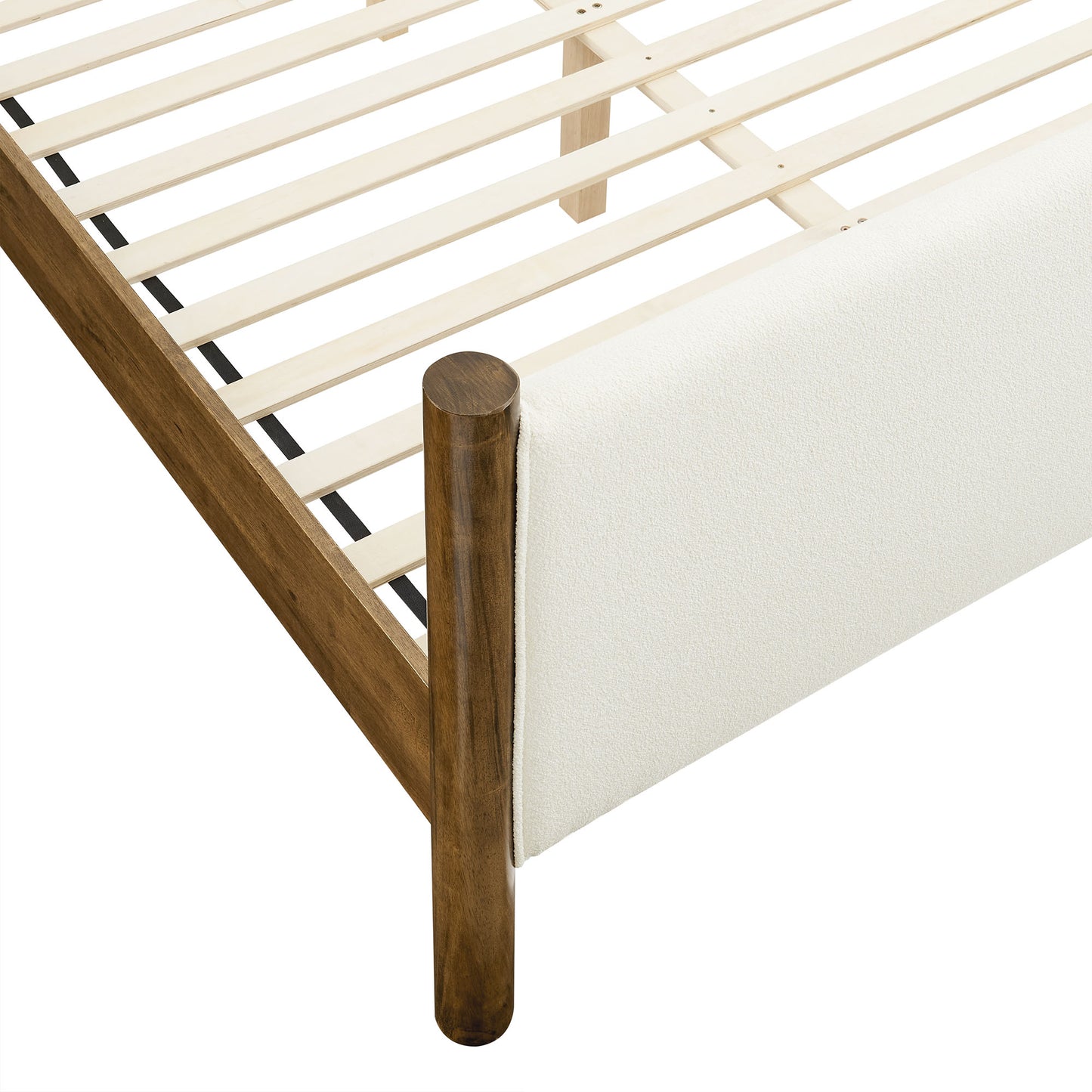 Maven Full Size Boucle Upholstered Platform Bed by Modway MOD-7188-FEA-WAL