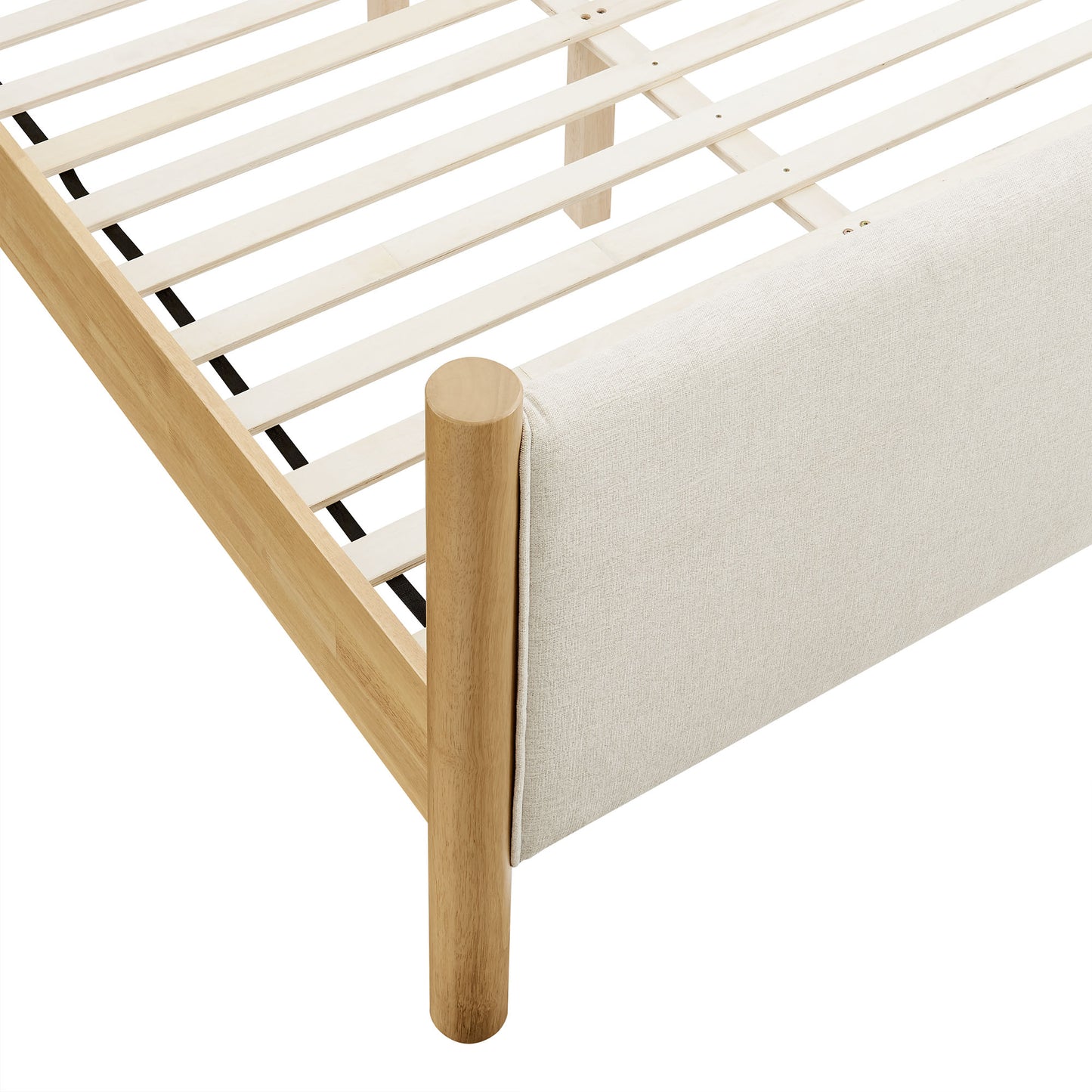 Maven Queen Size Fabric Upholstered Platform Bed by Modway MOD-7189-HEI-OAK