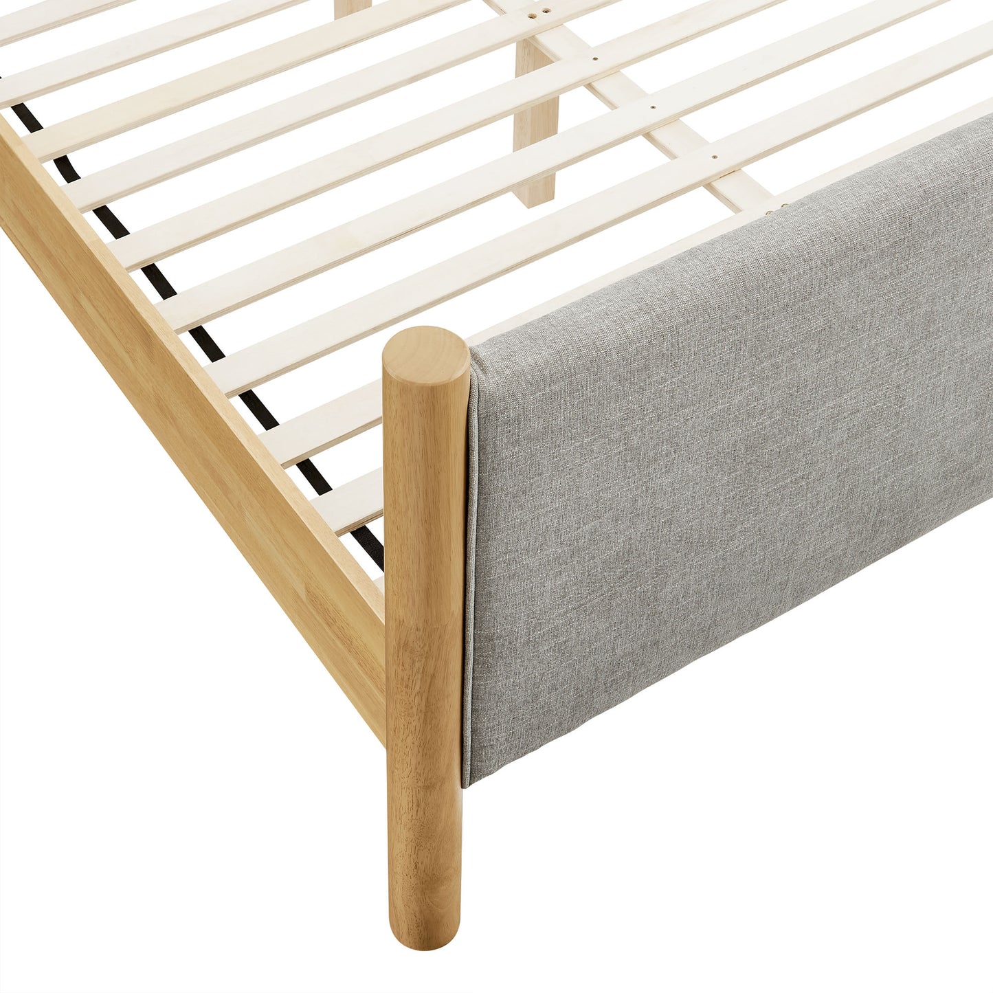 Maven Queen Size Fabric Upholstered Platform Bed by Modway MOD-7189-HEW-OAK