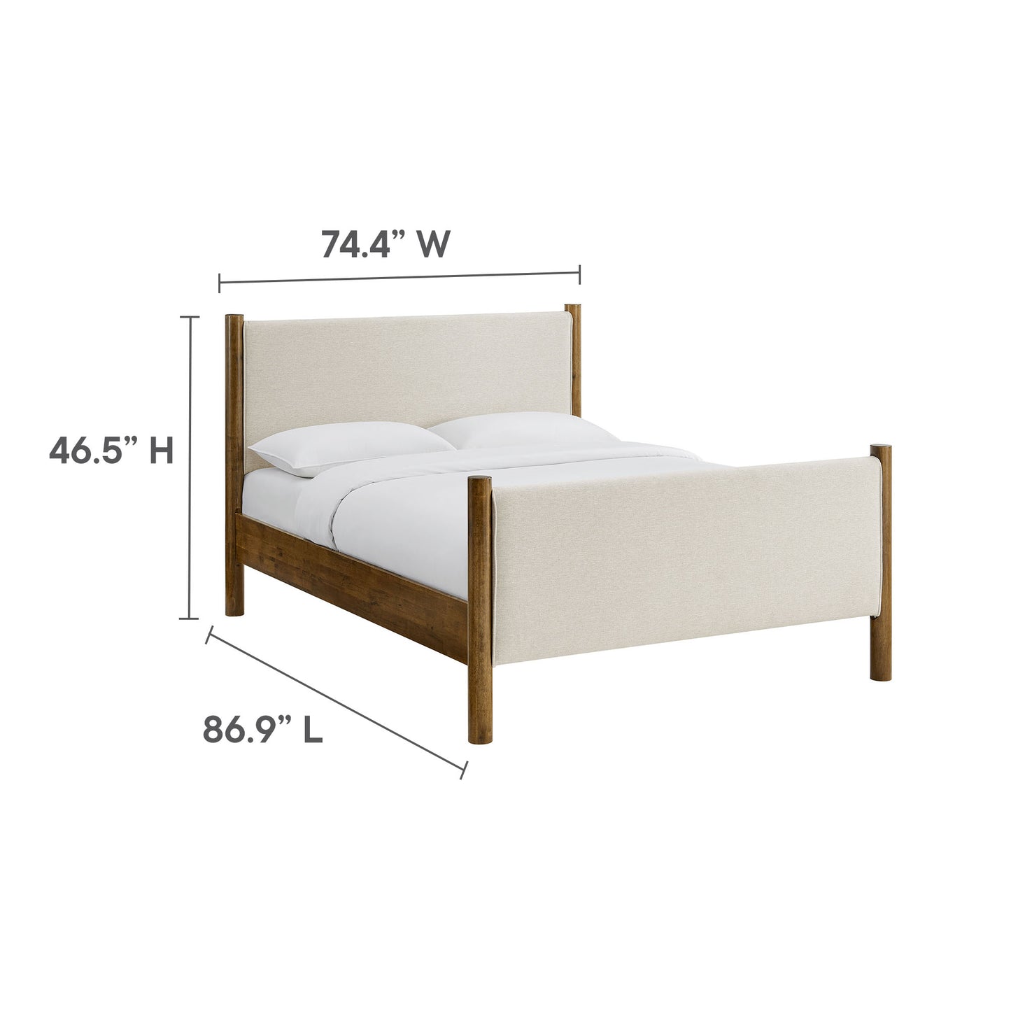 Maven Fabric Upholstered Platform Bed by Modway