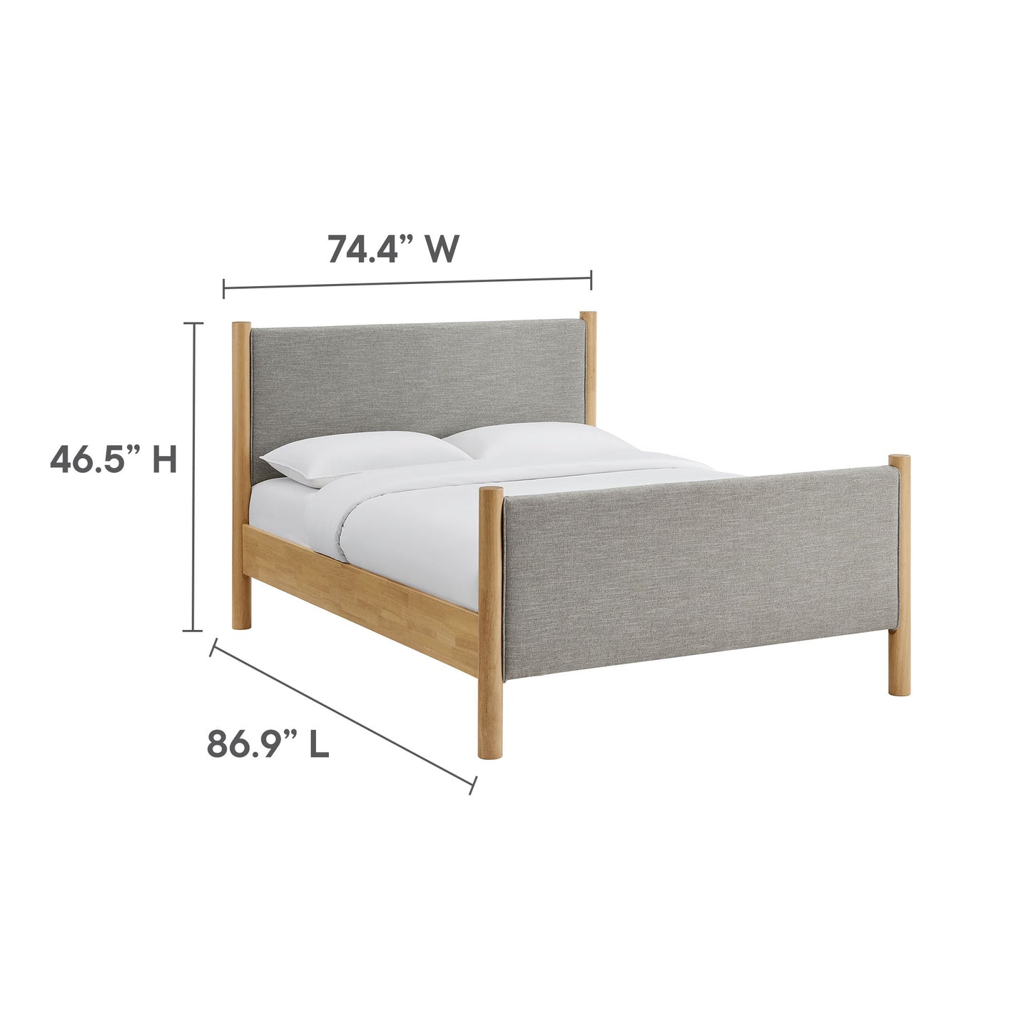 Maven Fabric Upholstered Platform Bed by Modway