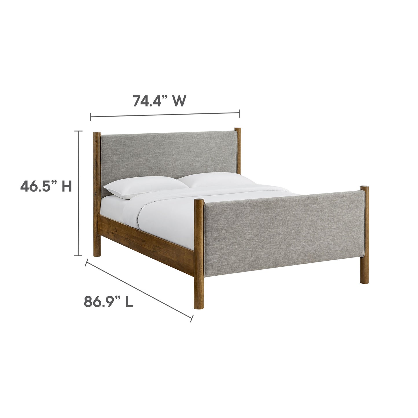 Maven Fabric Upholstered Platform Bed by Modway