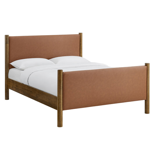 Maven Vegan Leather Upholstered Platform Bed by Modway