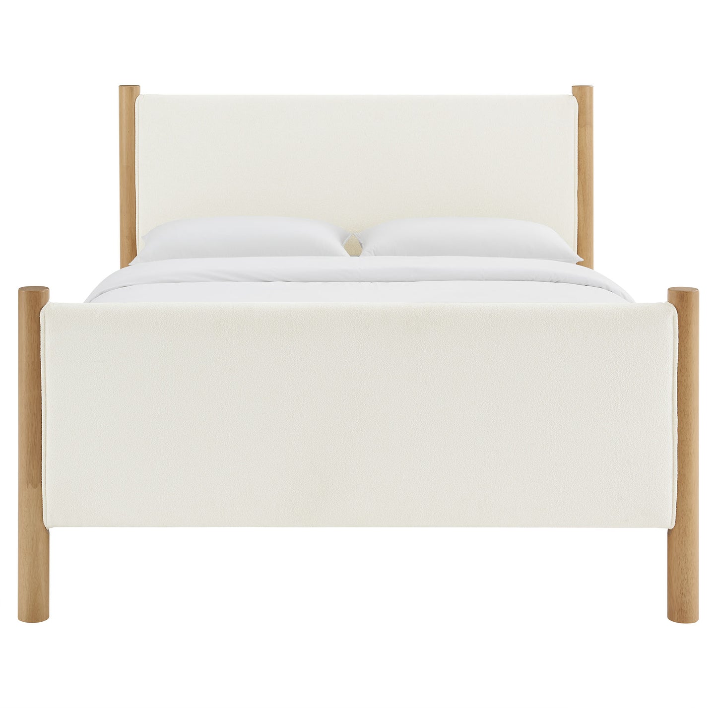 Maven Boucle Upholstered Platform Bed by Modway