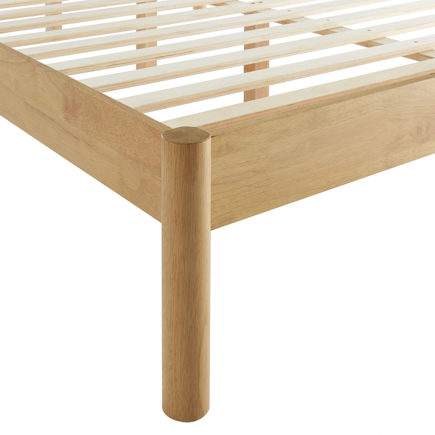 Olea Channel Tufted Boucle Solid Wood King Platform Bed by Modway MOD-7199-FEA-OAK
