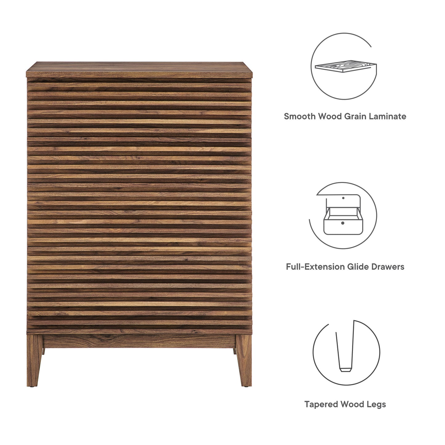 Render 4-Drawer Chest by Modway MOD-7202-WAL