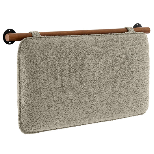 Anela Wall-Mounted Chenille Upholstered Twin Headboard by Modway MOD-7205-OAT-WAL