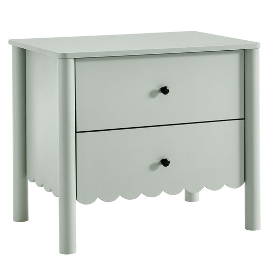 Emmeline Scalloped 2-Drawer Nightstand by Modway MOD-7206-SGE