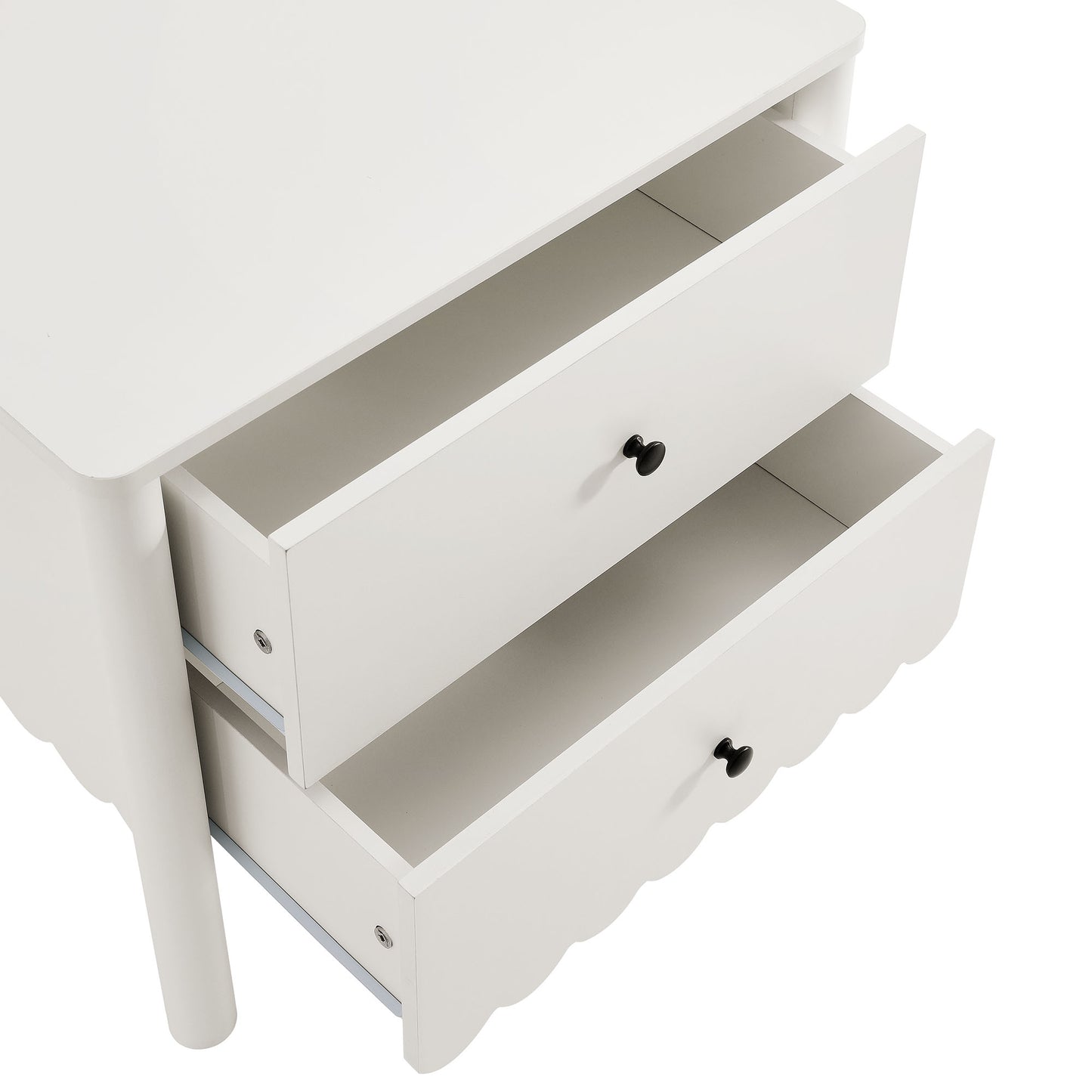 Emmeline Scalloped 2-Drawer Nightstand by Modway MOD-7206-WHI
