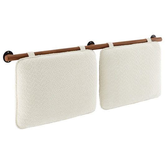 Anela Wall-Mounted Chenille Upholstered Full Headboard by Modway MOD-7211-CRE-WAL