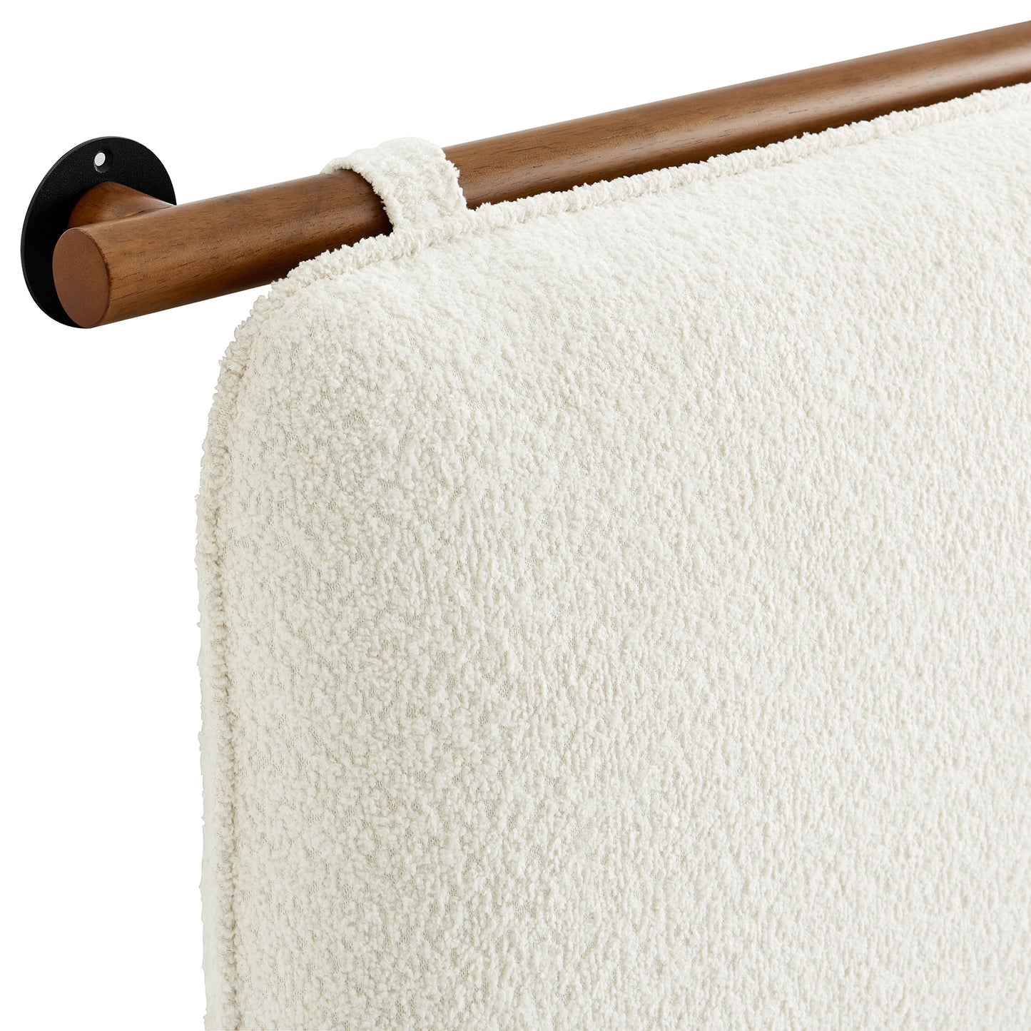 Anela Wall-Mounted Chenille Upholstered Full Headboard by Modway MOD-7211-CRE-WAL