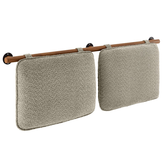 Anela Wall-Mounted Chenille Upholstered King Size Headboard by Modway MOD-7213-OAT-WAL