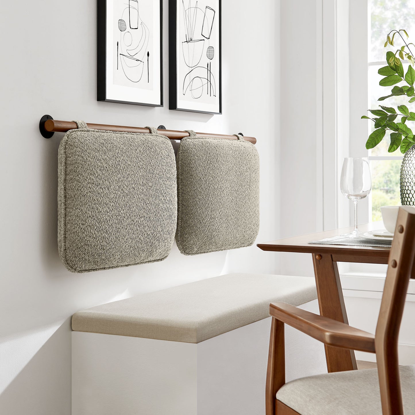 Anela Wall-Mounted Chenille Upholstered King Size Headboard by Modway MOD-7213-OAT-WAL