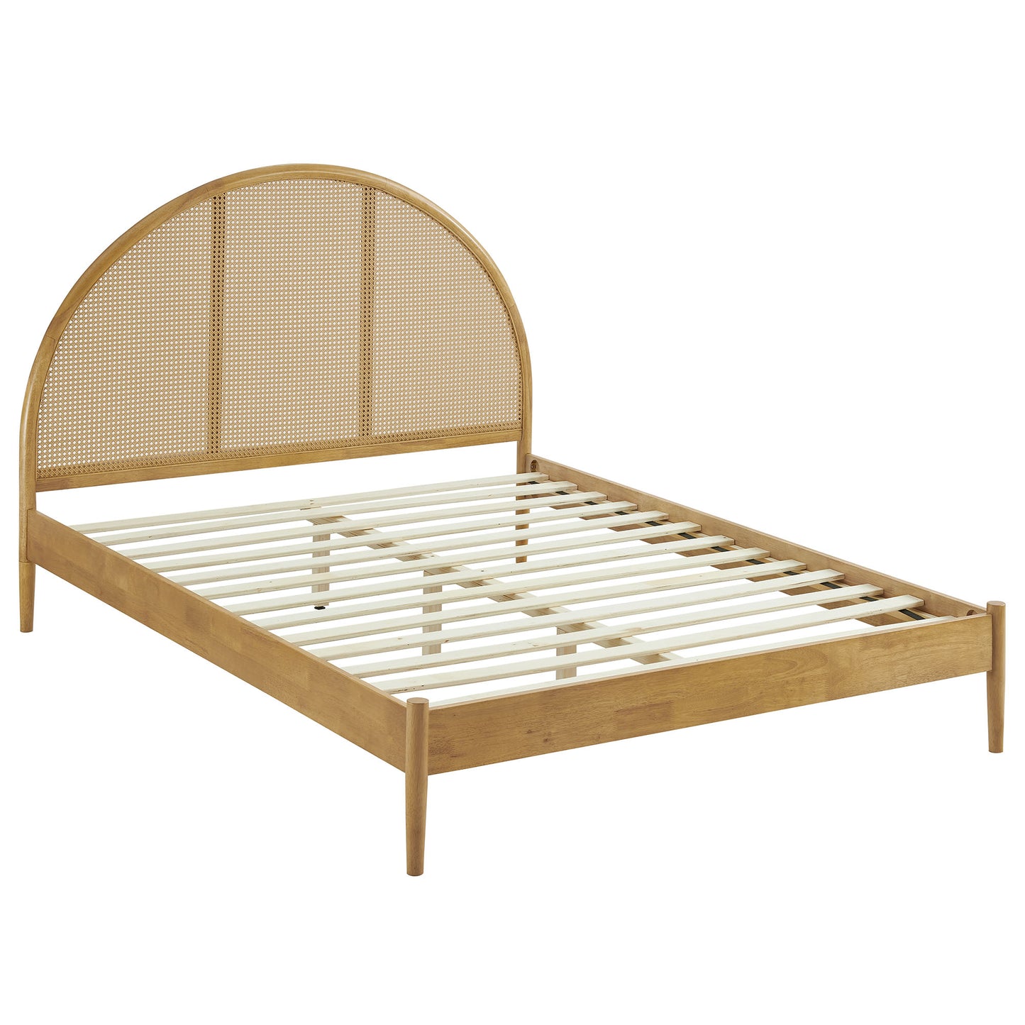 Odette Queen Arched Rattan Cane Platform Bed by Modway MOD-7214-OAK