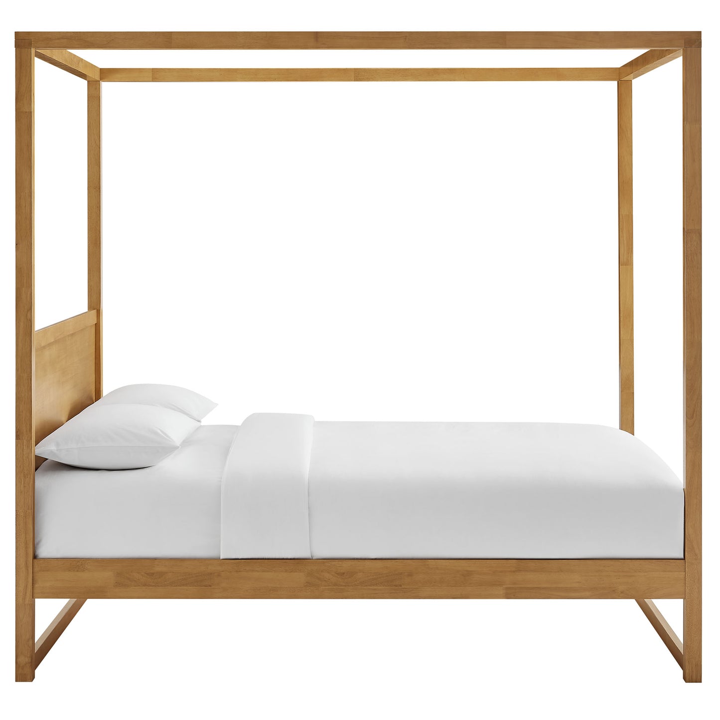 Alva Queen Wood Canopy Platform Bed