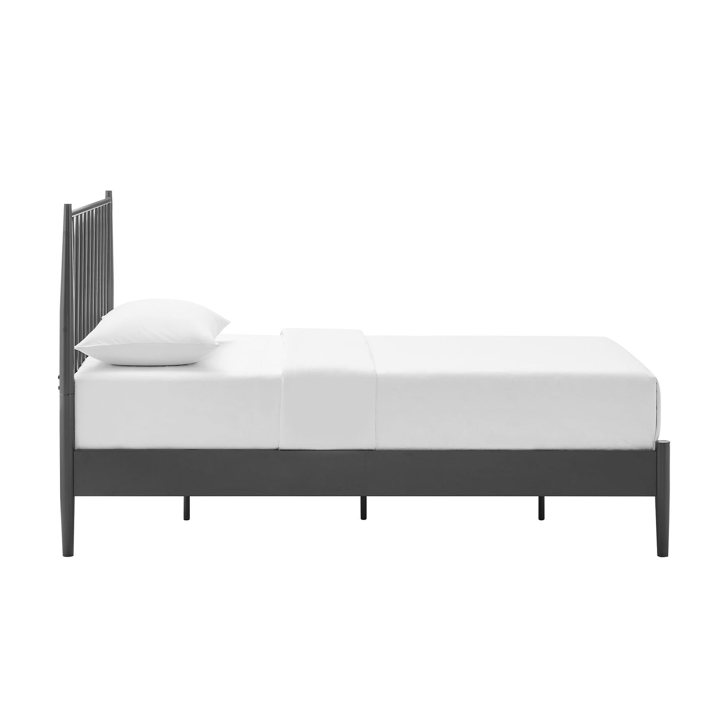Adair Spindle Metal Platform Bed by Modway — Spindle Headboard, Minimalist Frame