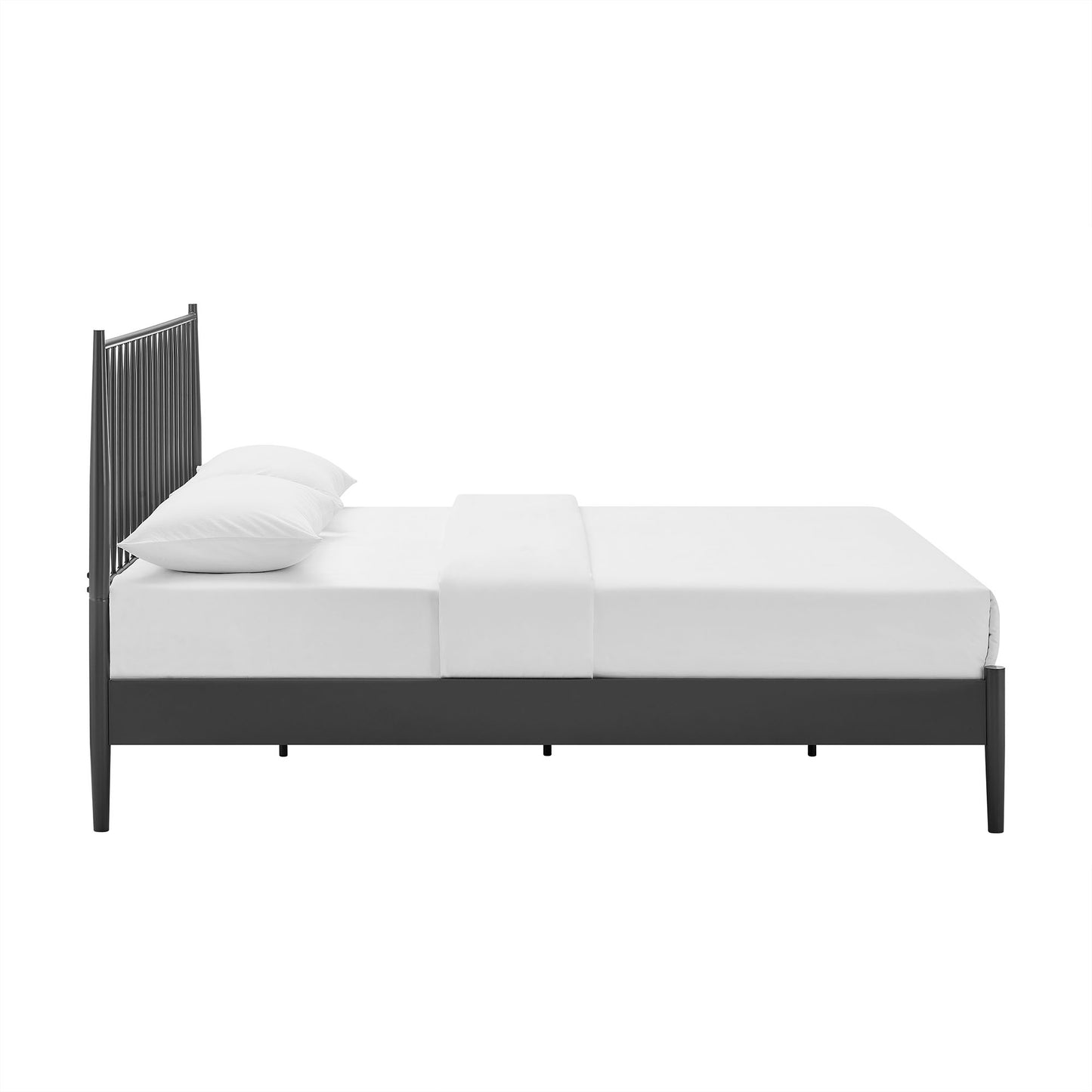 Adair Spindle Metal Platform Bed by Modway — Spindle Headboard, Minimalist Frame