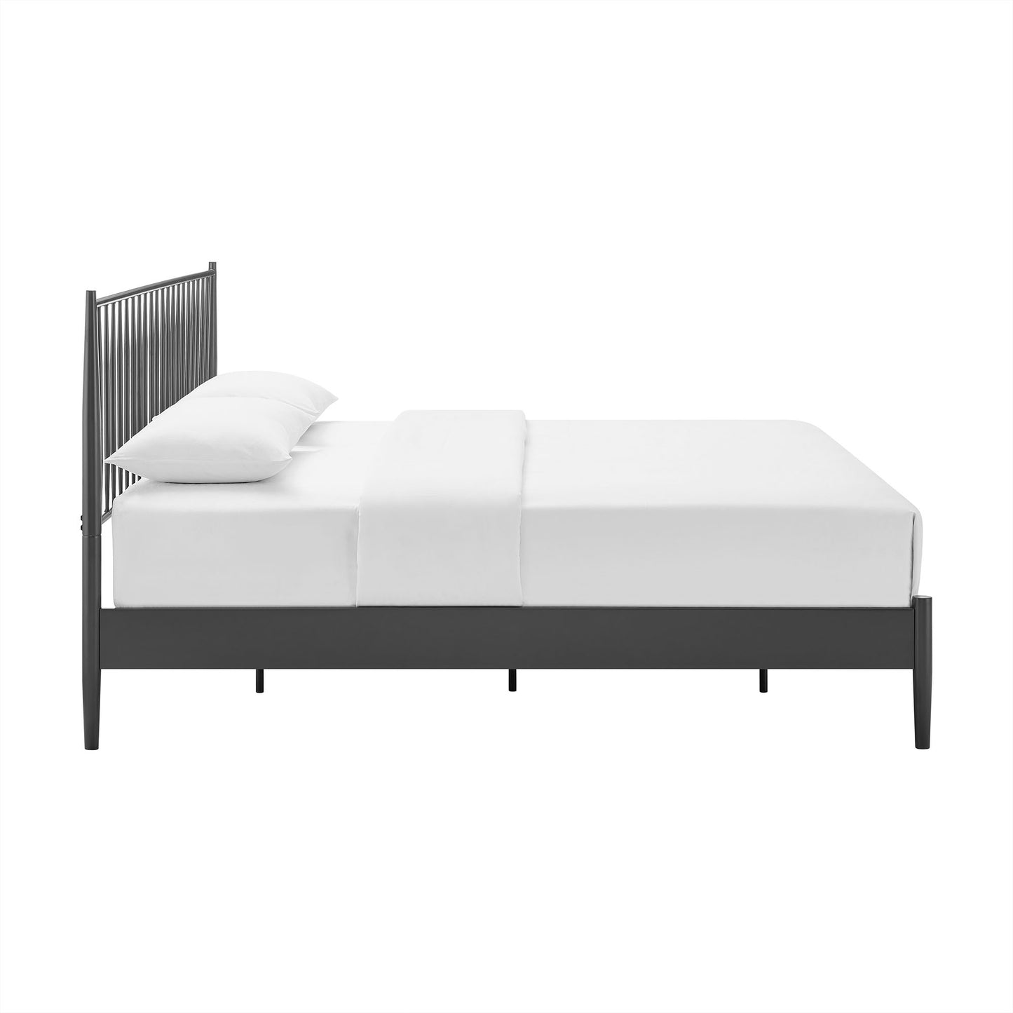 Adair Spindle Metal Platform Bed by Modway — Spindle Headboard, Minimalist Frame