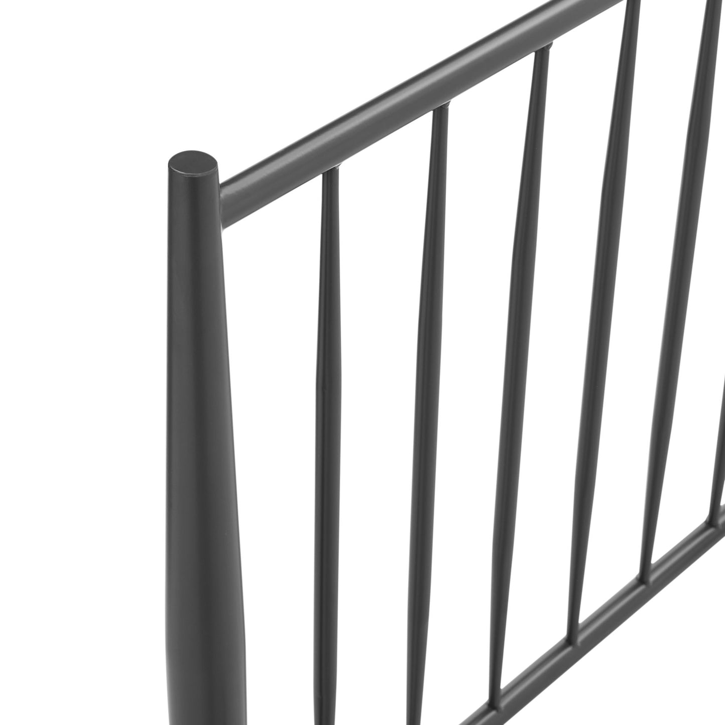 Adair Spindle Metal Platform Bed by Modway — Spindle Headboard, Minimalist Frame