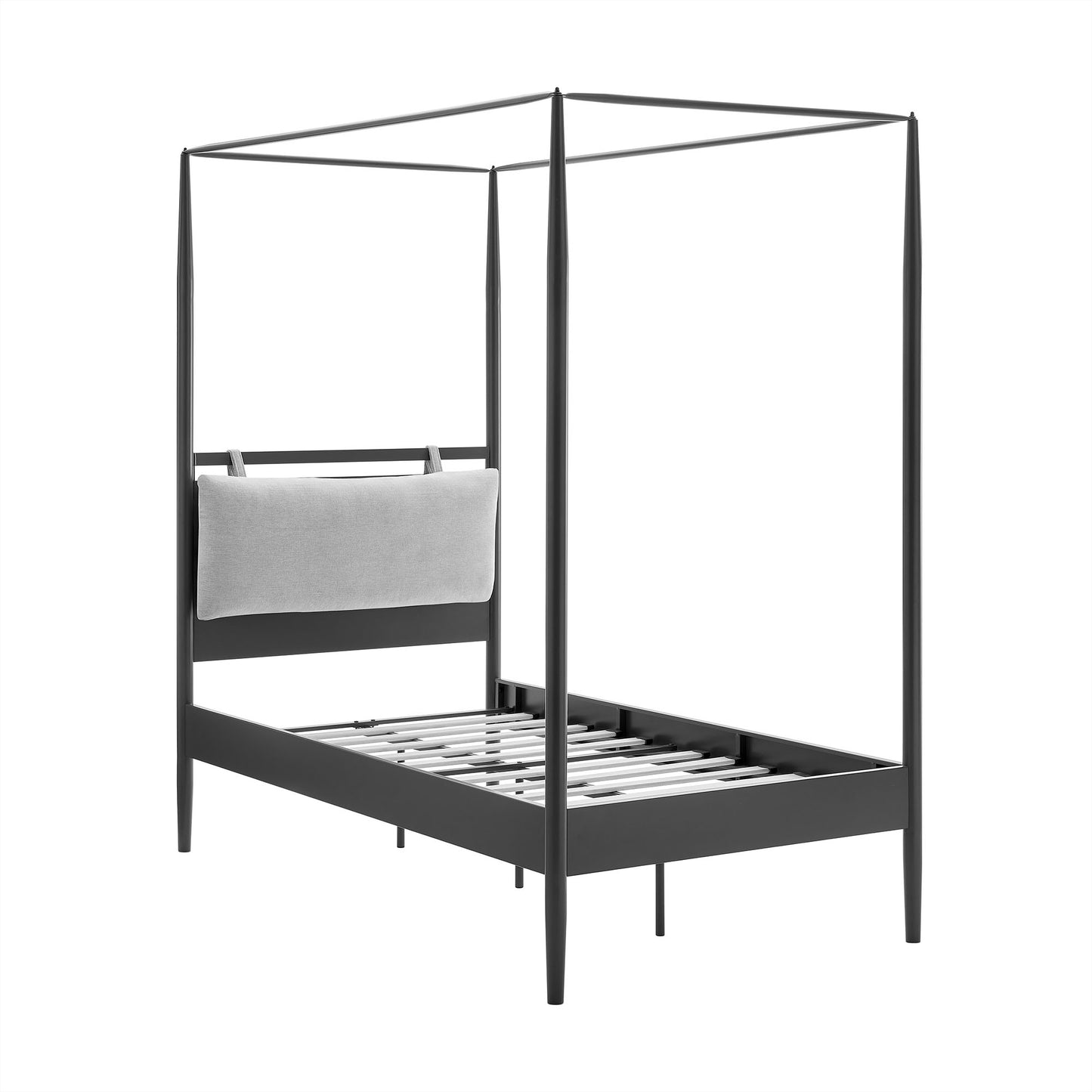 Marlowe 4-Poster Canopy Metal Platform Bed by Modway, Modern Industrial Design