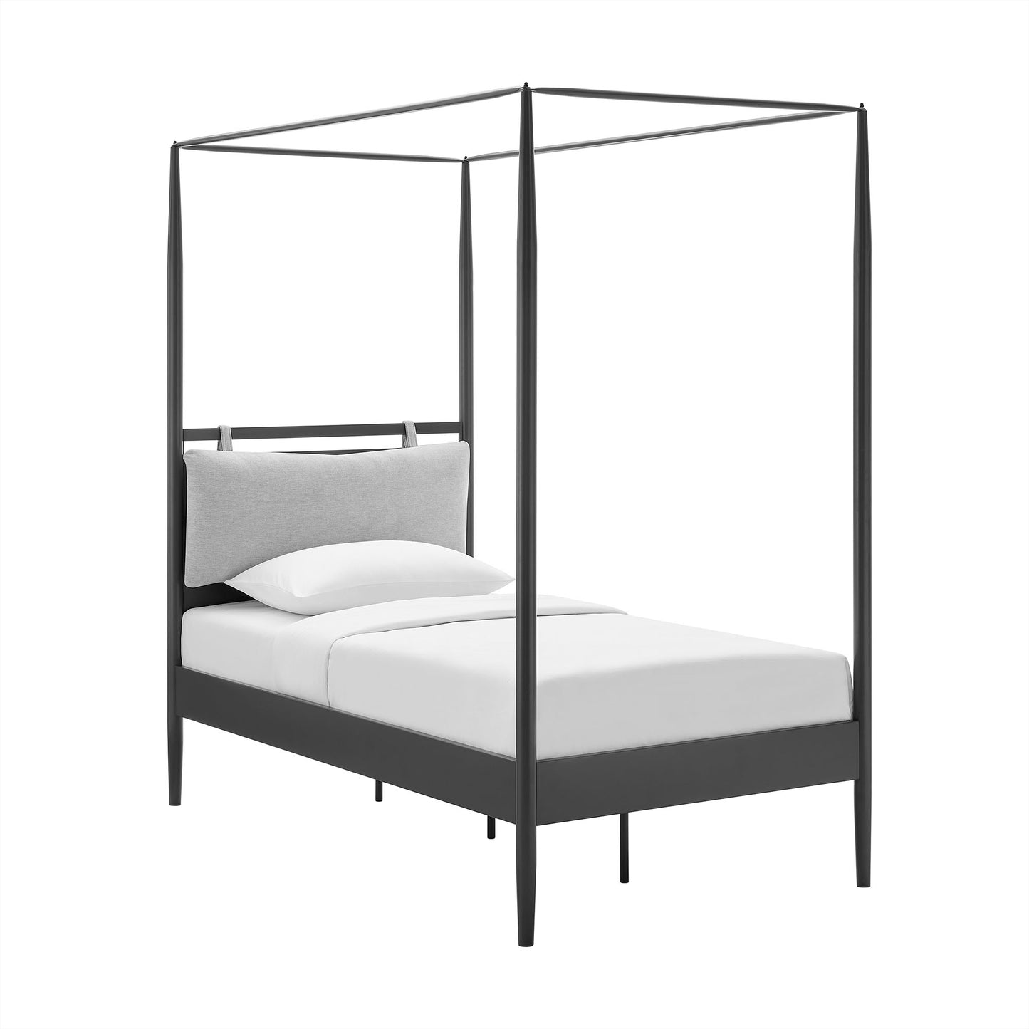 Marlowe 4-Poster Canopy Metal Platform Bed by Modway, Modern Industrial Design