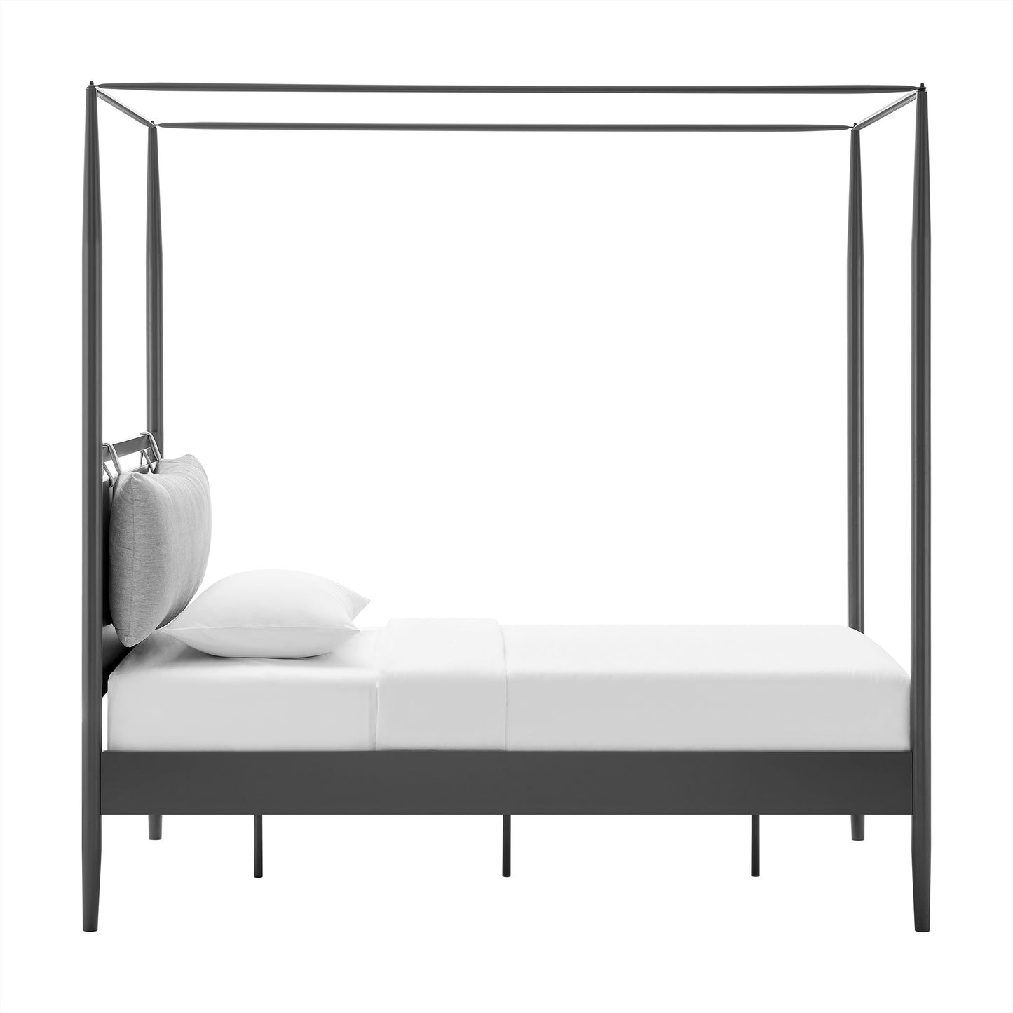 Marlowe 4-Poster Canopy Metal Platform Bed by Modway, Modern Industrial Design