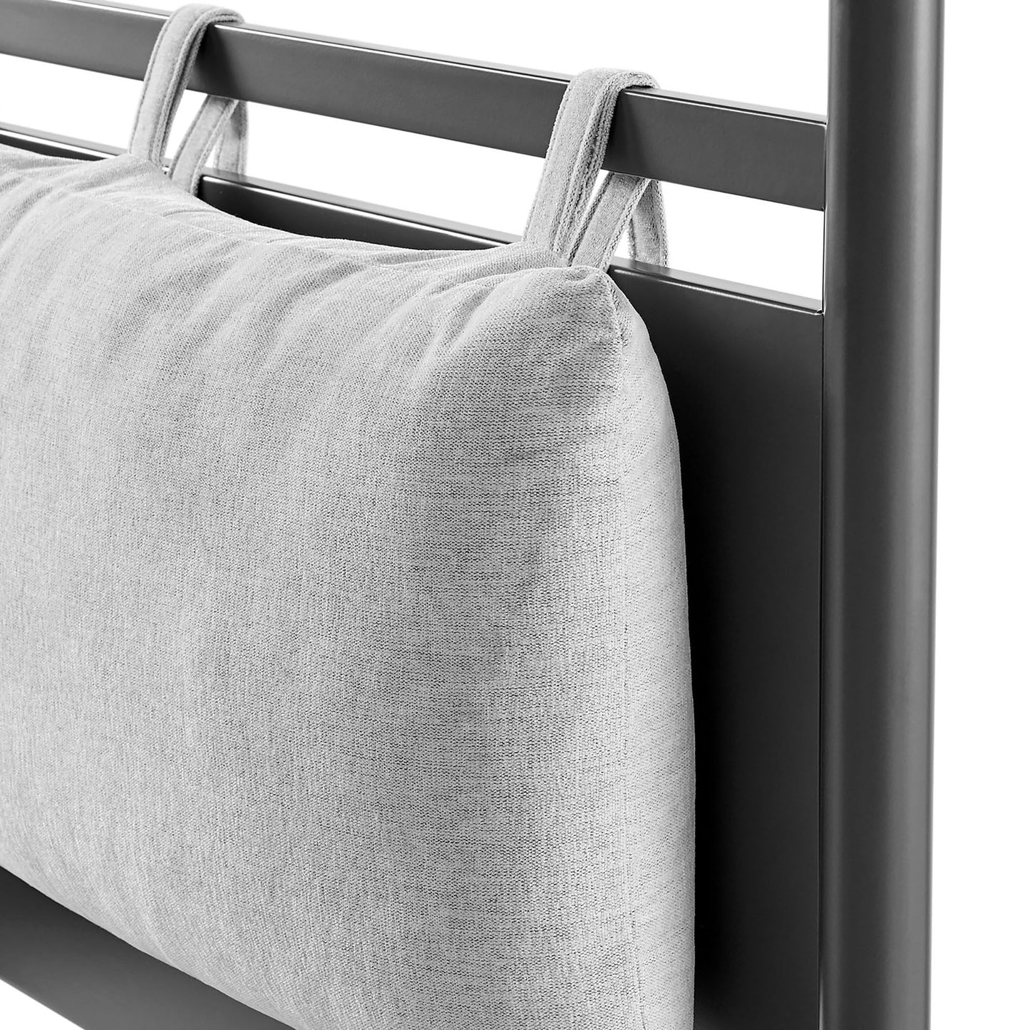Marlowe 4-Poster Canopy Metal Platform Bed by Modway, Modern Industrial Design